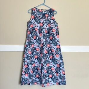 Floral Sleeveless Dress.  100% cotton!